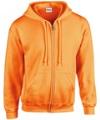 GD58 18600 Heavy Full Zip Hooded Sweat Safety Orange colour image